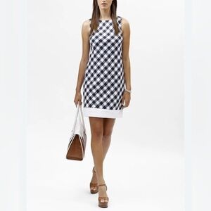 Brooks Brothers Houndstooth Woven Sheath Dress US 10
